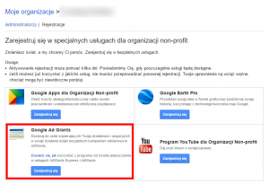 Google Ad Grants dla Nonprofit